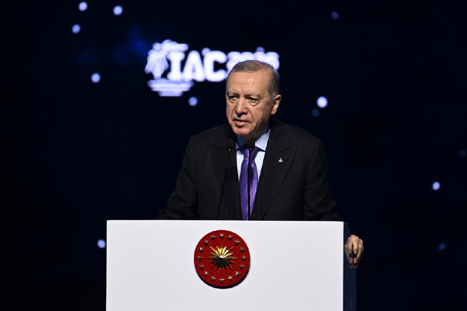 Cumhurbaşkanı Erdoğan: Türkiye uzay kongresine ilk kez ev sahibi