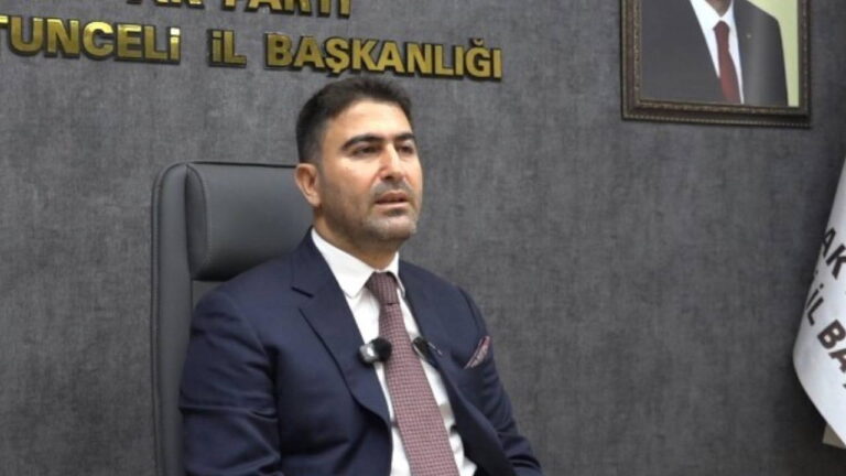 AK Parti Tunceli İl Başkanı Hakan Özer Görevinden Ayrıldı